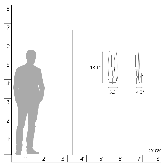 Hubbardton Forge 201080 Passage 1-Light Sconce