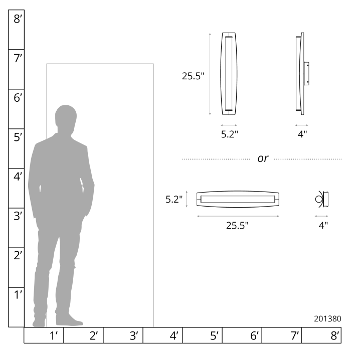 Hubbardton Forge 201380 Passage LED Bath Bar