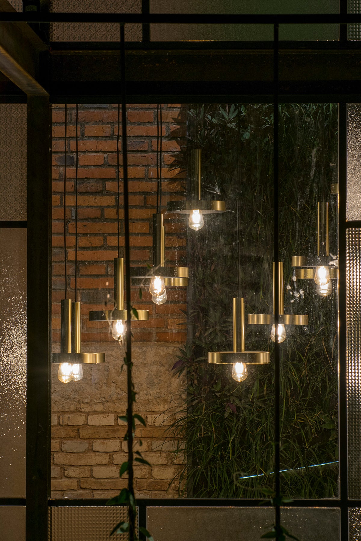 Faro Barcelona 20161-US Whizz Pendant in Satin Gold/Black