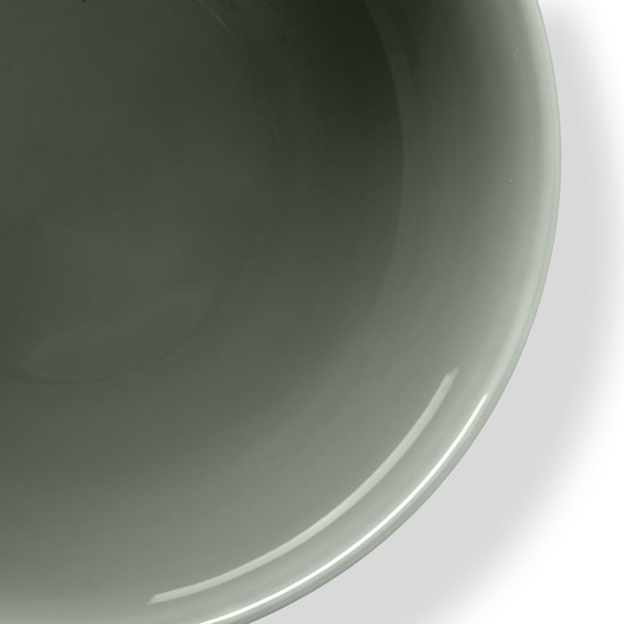 Lyngby Porcelæn 201825 Rhombe Earth Bowl in Moss