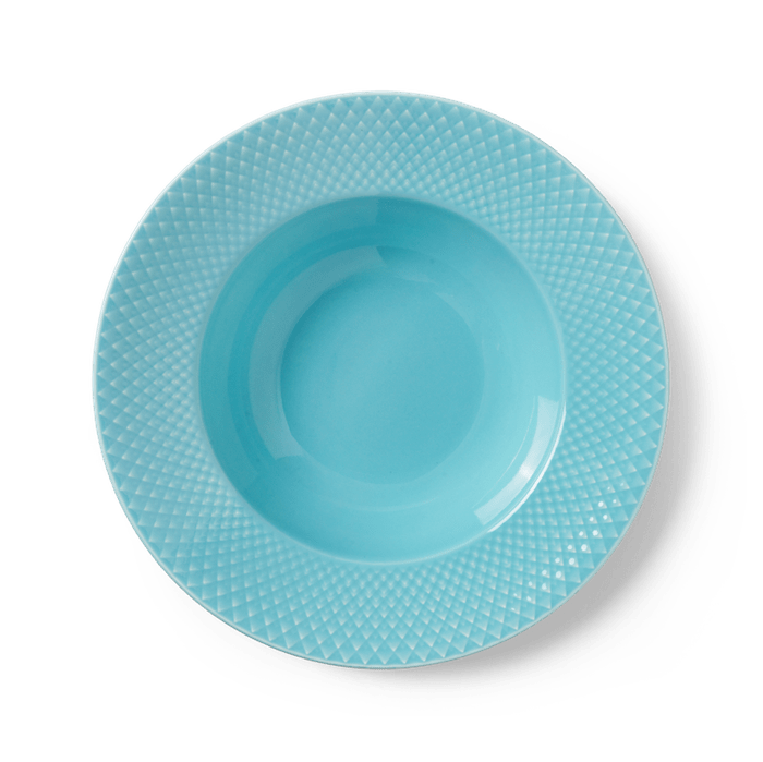 Lyngby Porcelæn 201982 Rhombe Color Plate in Turquoise