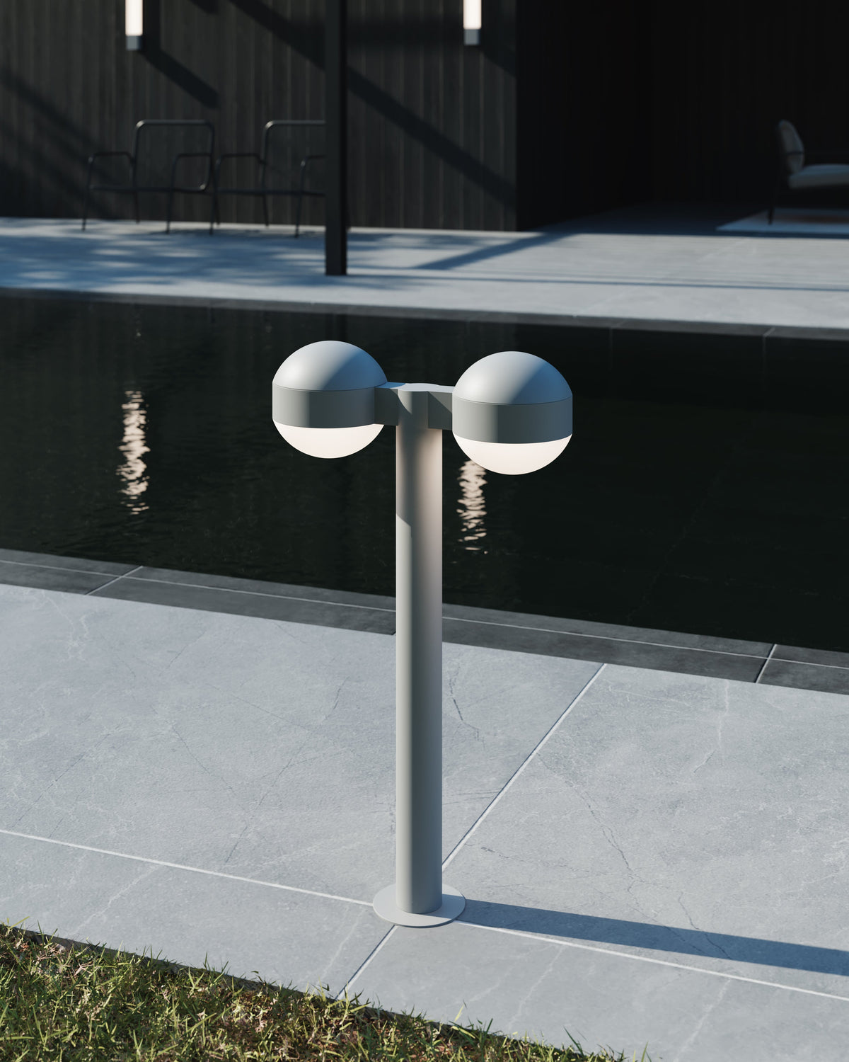 Sonneman REALS LED Double Bollard with Dome Cap