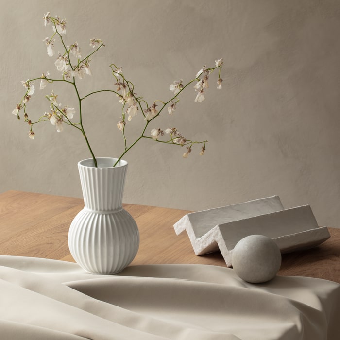 Lyngby Porcelæn 201555 Tura Vase in White