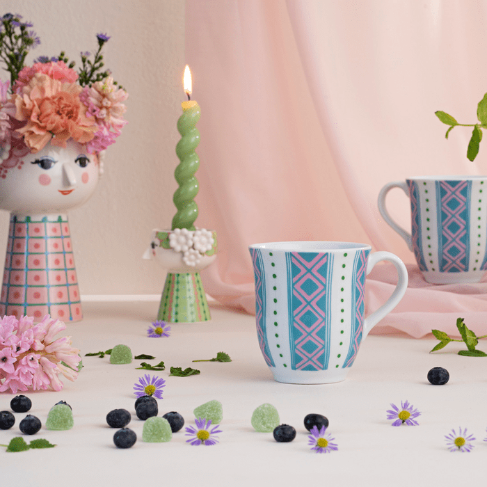 Bjørn Wiinblad 54044 Eva Candle Holder in Light Green