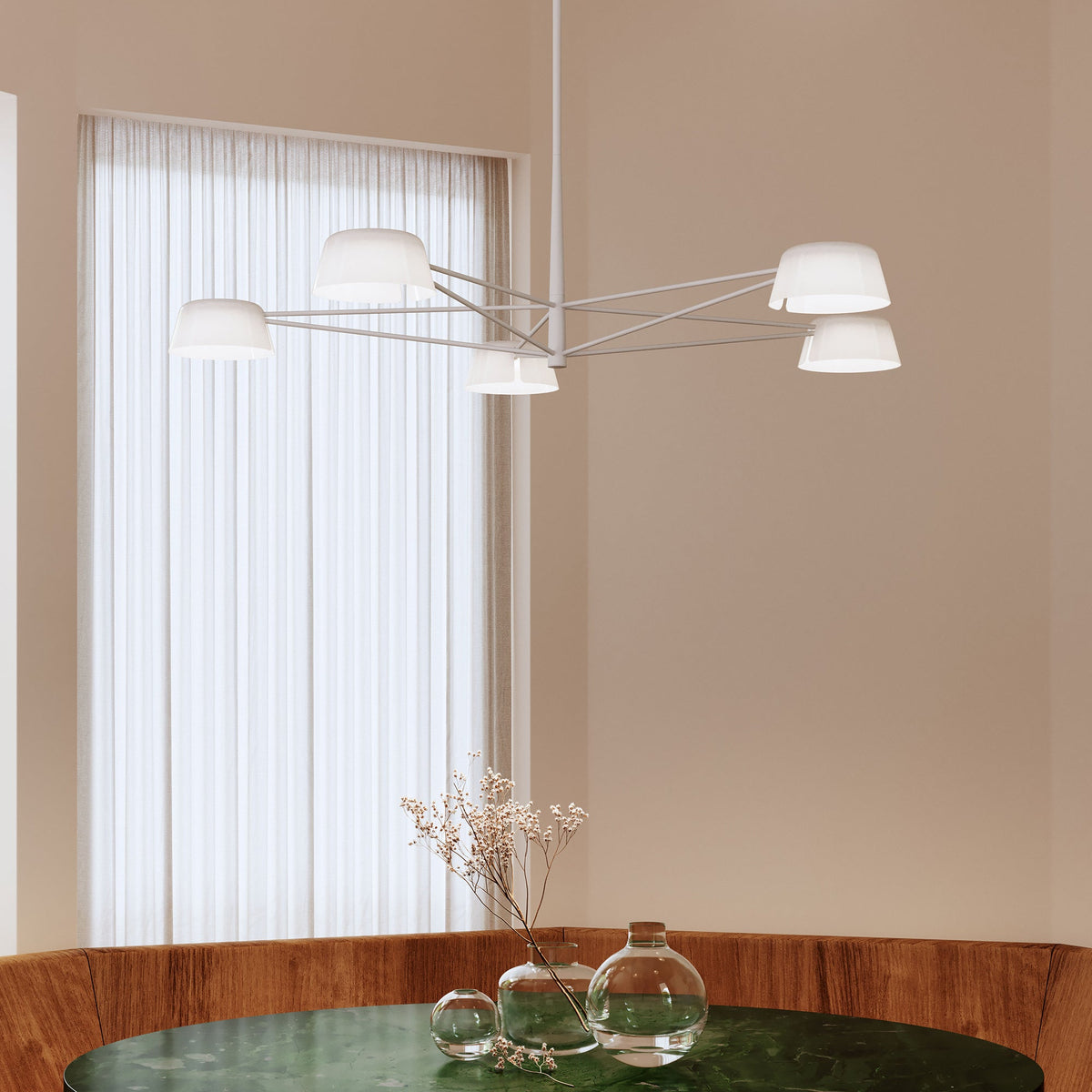 Sonneman 2035.17W Ray Suspendu en gris chaud