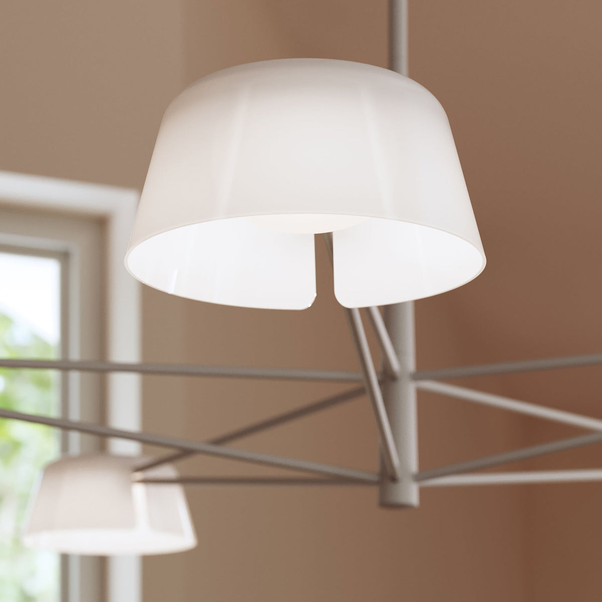 Sonneman 2035.17W Ray Suspendu en gris chaud