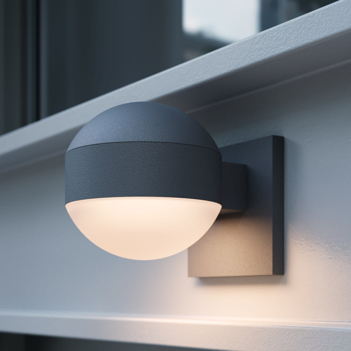 Sonneman 7300.DC.DL.74-WL REALS Downlight LED Wall Sconce in Textured Gray