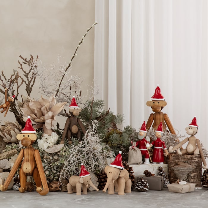 Kay Bojesen 39430 Santa Claus Wooden Figurine in Red/White