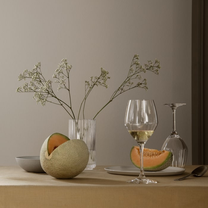 Lyngby Porcelæn 201089 Lyngby Vase in Clear
