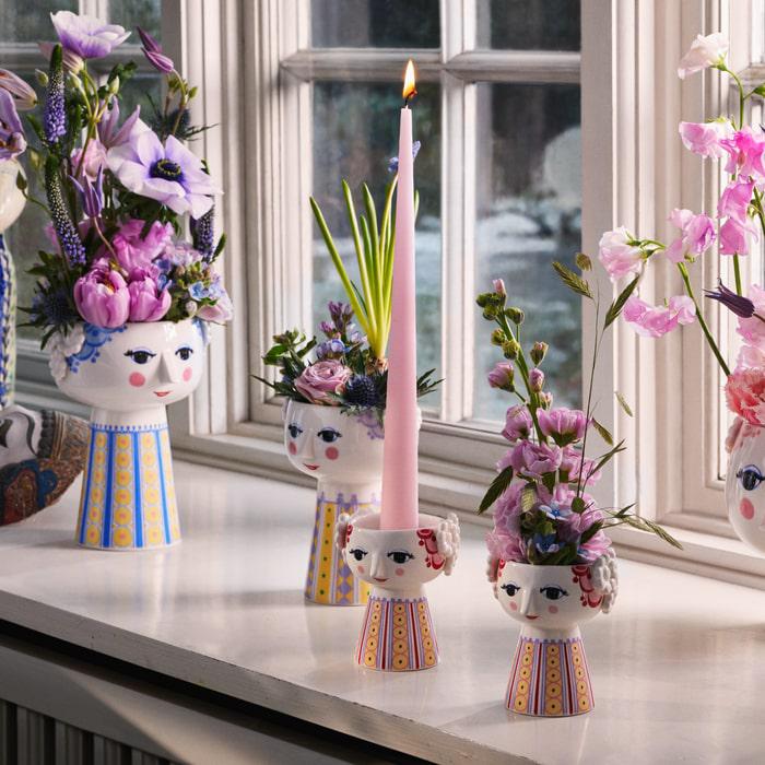 Bjørn Wiinblad 56550 Eva Candle Holder in Lavender