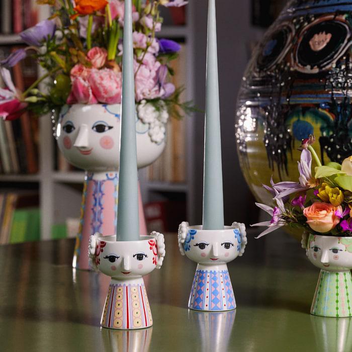 Bjørn Wiinblad 56551 Eva Candle Holder in Blue