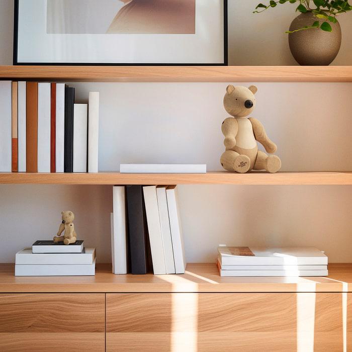 Kay Bojesen 39537 Bear Wooden Figurine in Oak/Maple