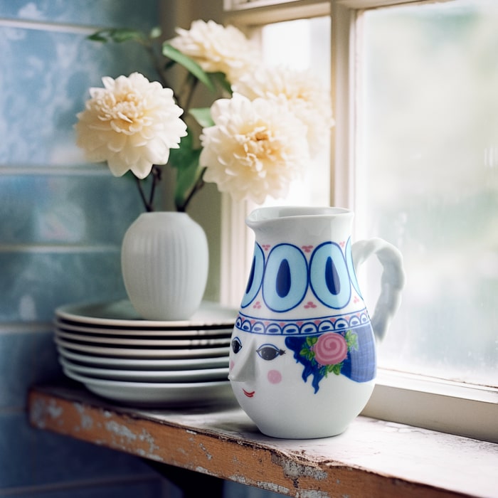 Bjørn Wiinblad 56570 Pichet Dora en bleu
