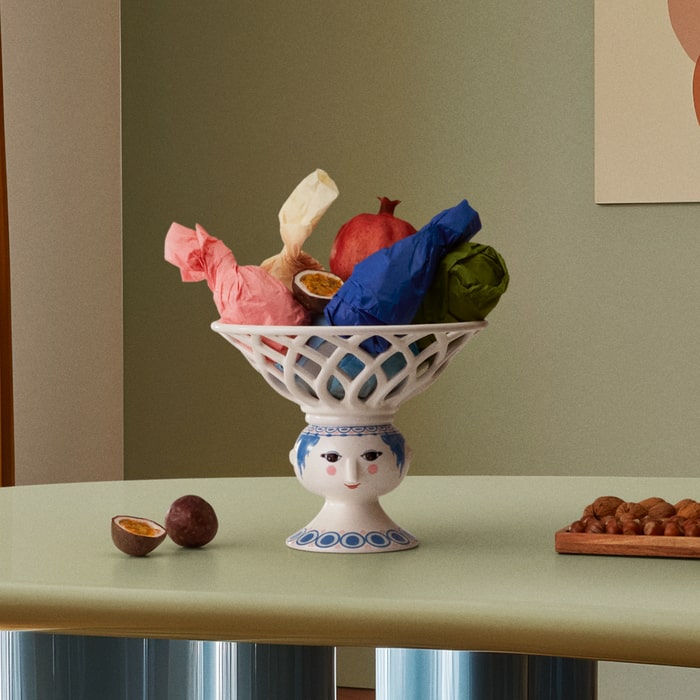 Bjørn Wiinblad 53045 Dora Fruit Bowl in Blue