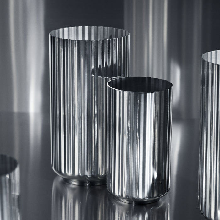 Lyngby Porcelæn 202300 Lyngby Vase in Steel