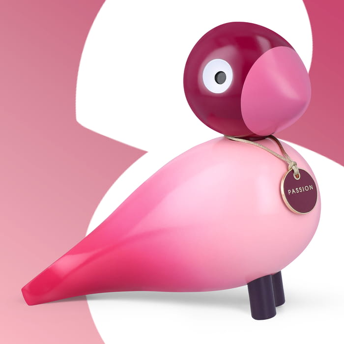 Kay Bojesen 39827 Story Bird Wooden Figurine in Pink