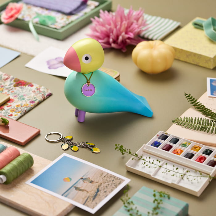 Kay Bojesen 39837 Story Bird Wooden Figurine in Aqua