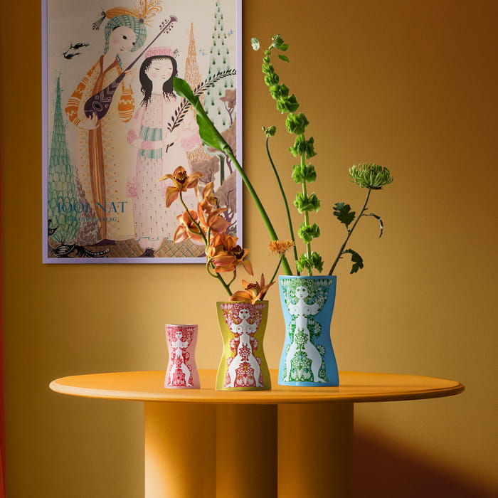 Bjørn Wiinblad 53120 Nina Vase in Light Blue/Green