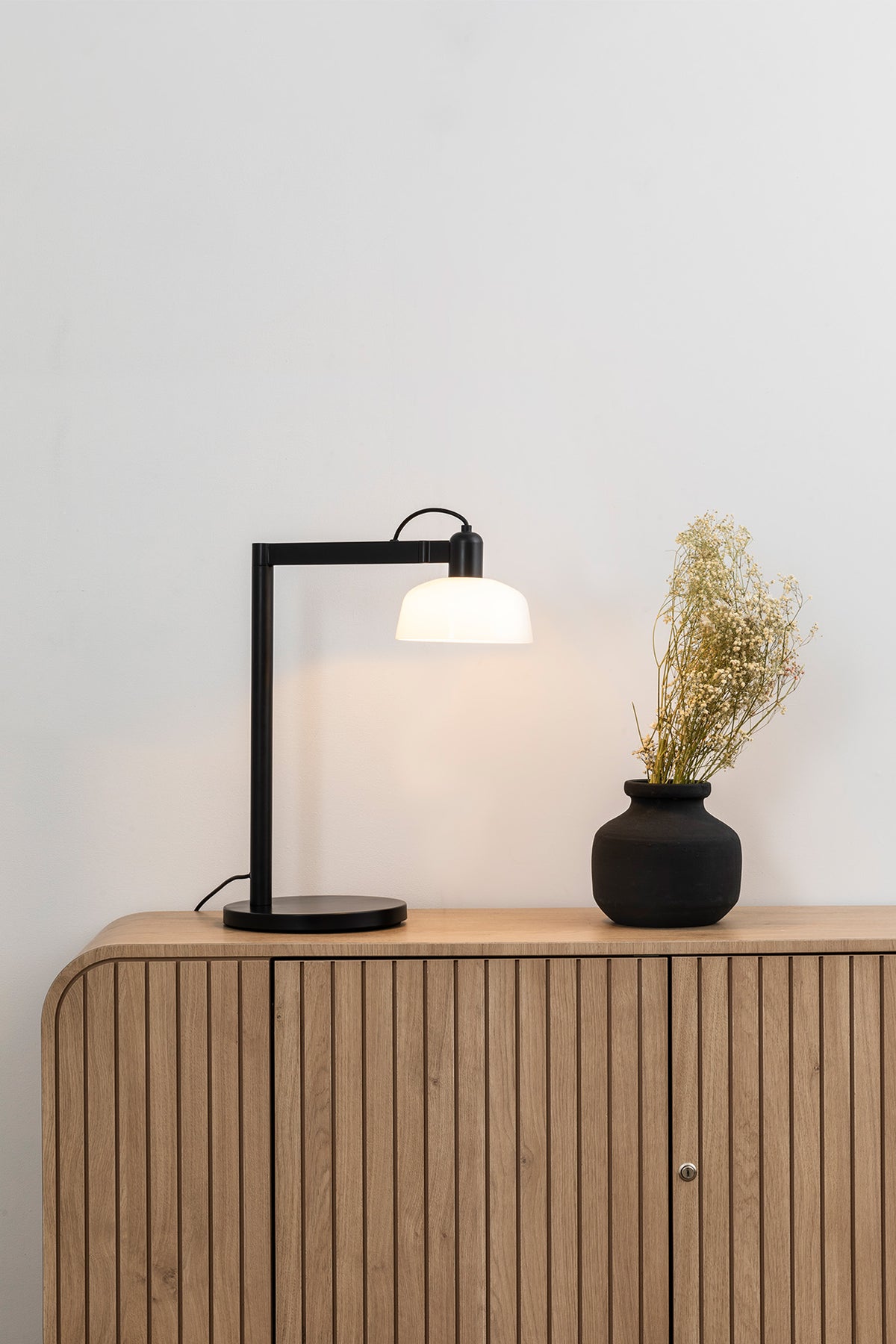Faro Barcelona 20337-116-US Tatawin Table Lamp in White Glass