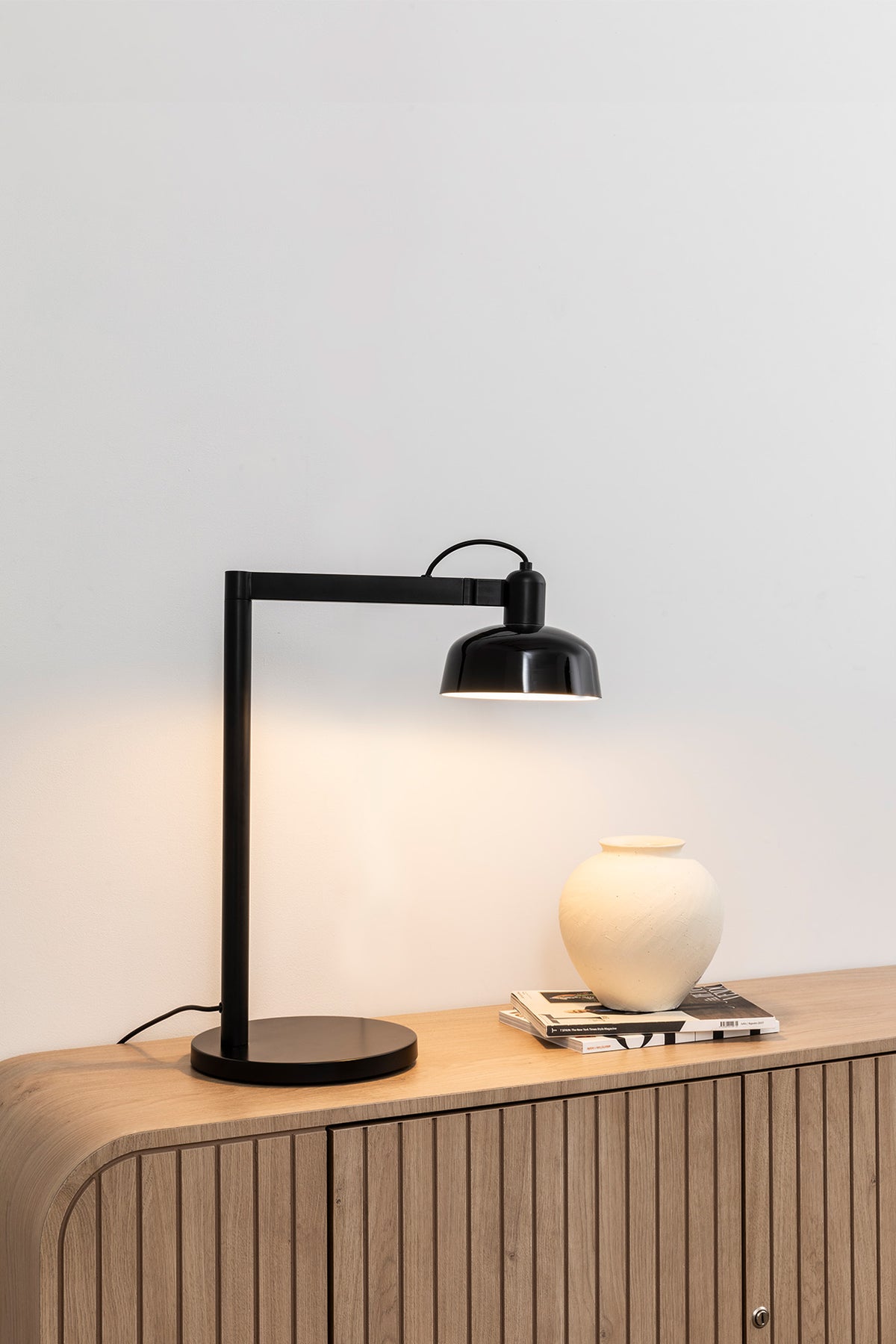 Faro Barcelona 20337-117-US Tatawin Table Lamp in Black Glass