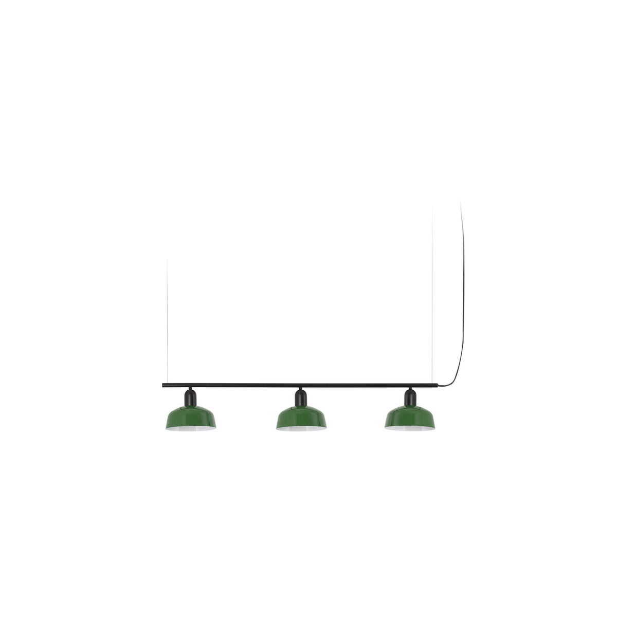Faro Barcelona 20338-144-US Tatawin 3-Light Linear Suspension in Green Metal