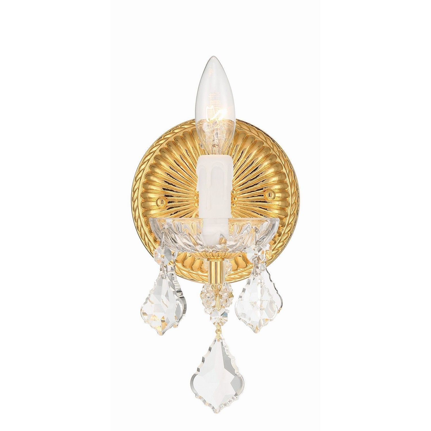 Crystorama - 4471-GD-CL-MWP - One Light Wall Sconce - Maria Theresa - Gold