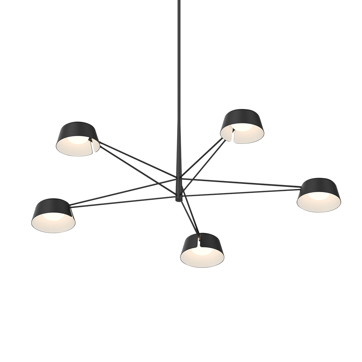 Sonneman 2035.25 Ray Suspendu en noir satiné