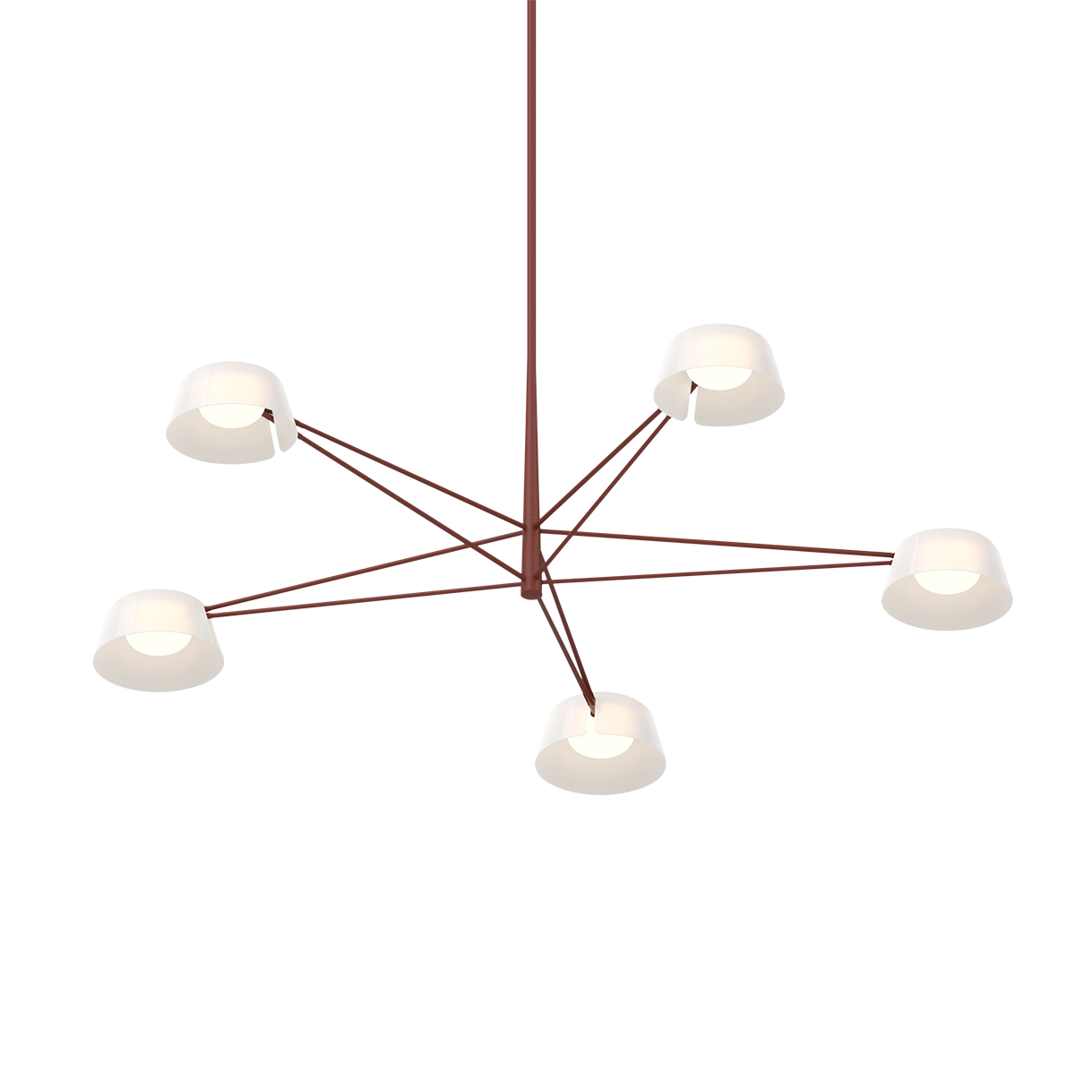 Sonneman 2035,73W Ray Suspendu en rouge oxyde