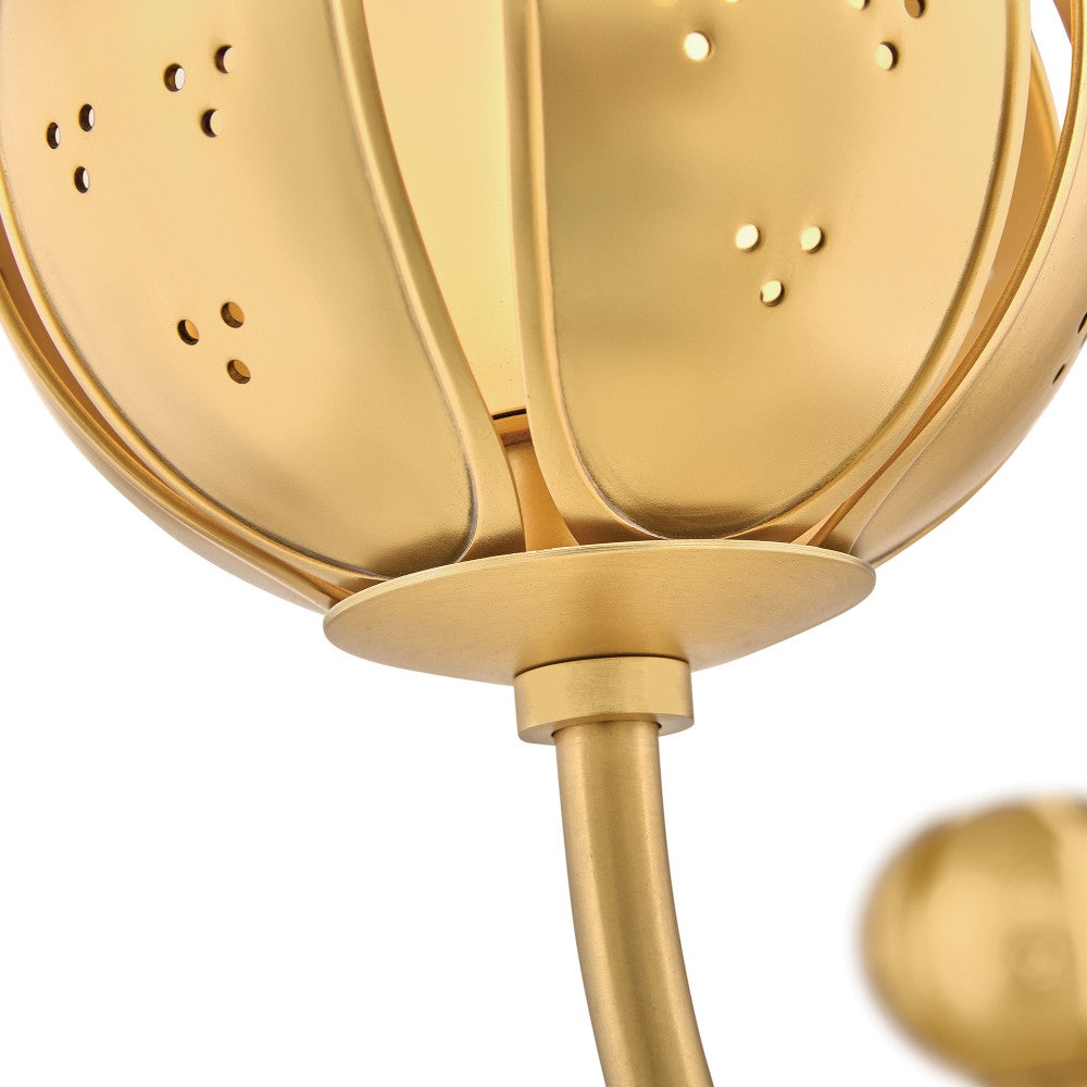 Fredrick Ramond FR46963UB-LL Anthos LED Chandelier in Unlacquered Brass
