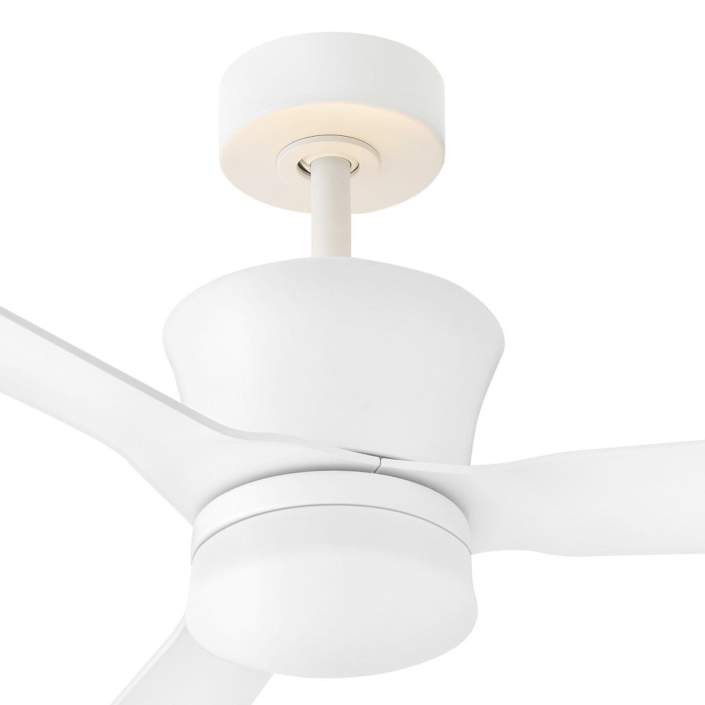 Hinkley Lighting 910956FMW-LDD Vosh LED Smart Fan with Uplight in Matte White