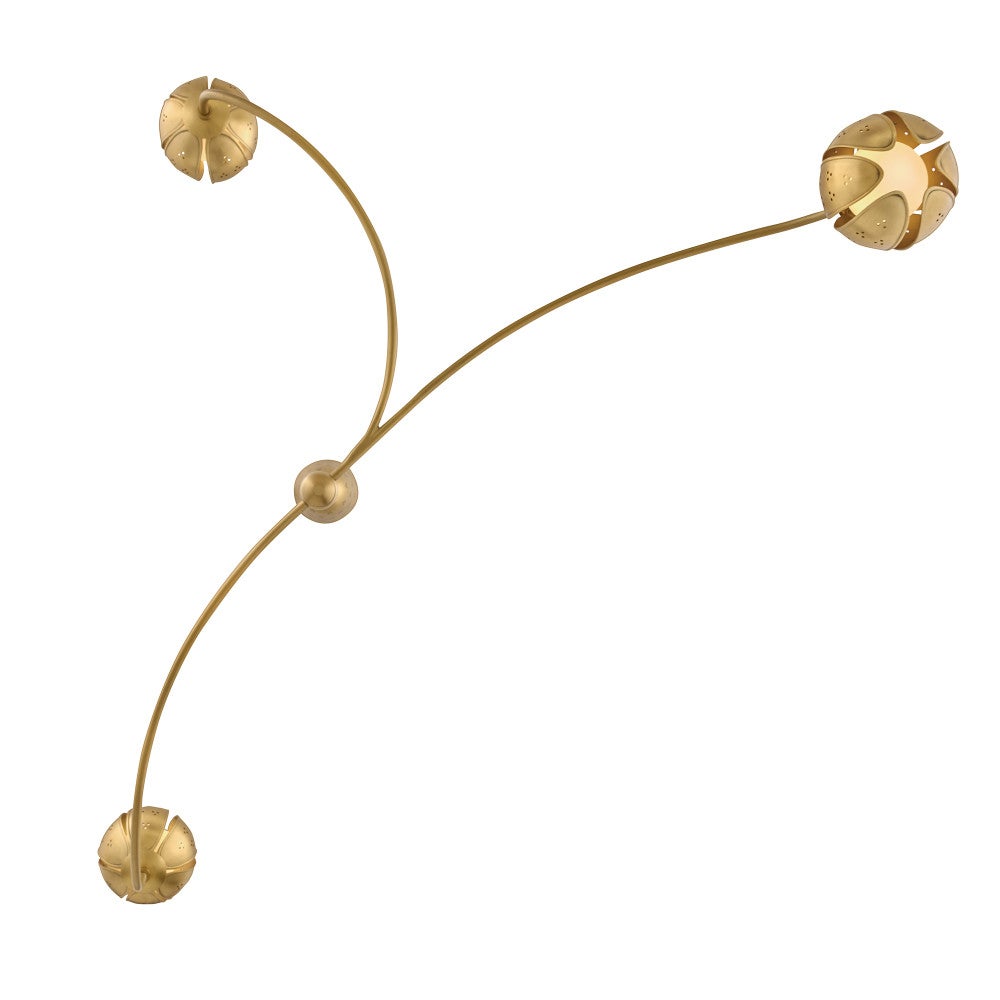 Fredrick Ramond FR46963UB-LL Anthos LED Chandelier in Unlacquered Brass