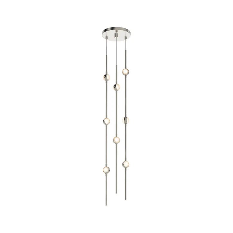 Sonneman 2161.13WS-27 Constellation 6" LED courte Suspension en nickel satiné