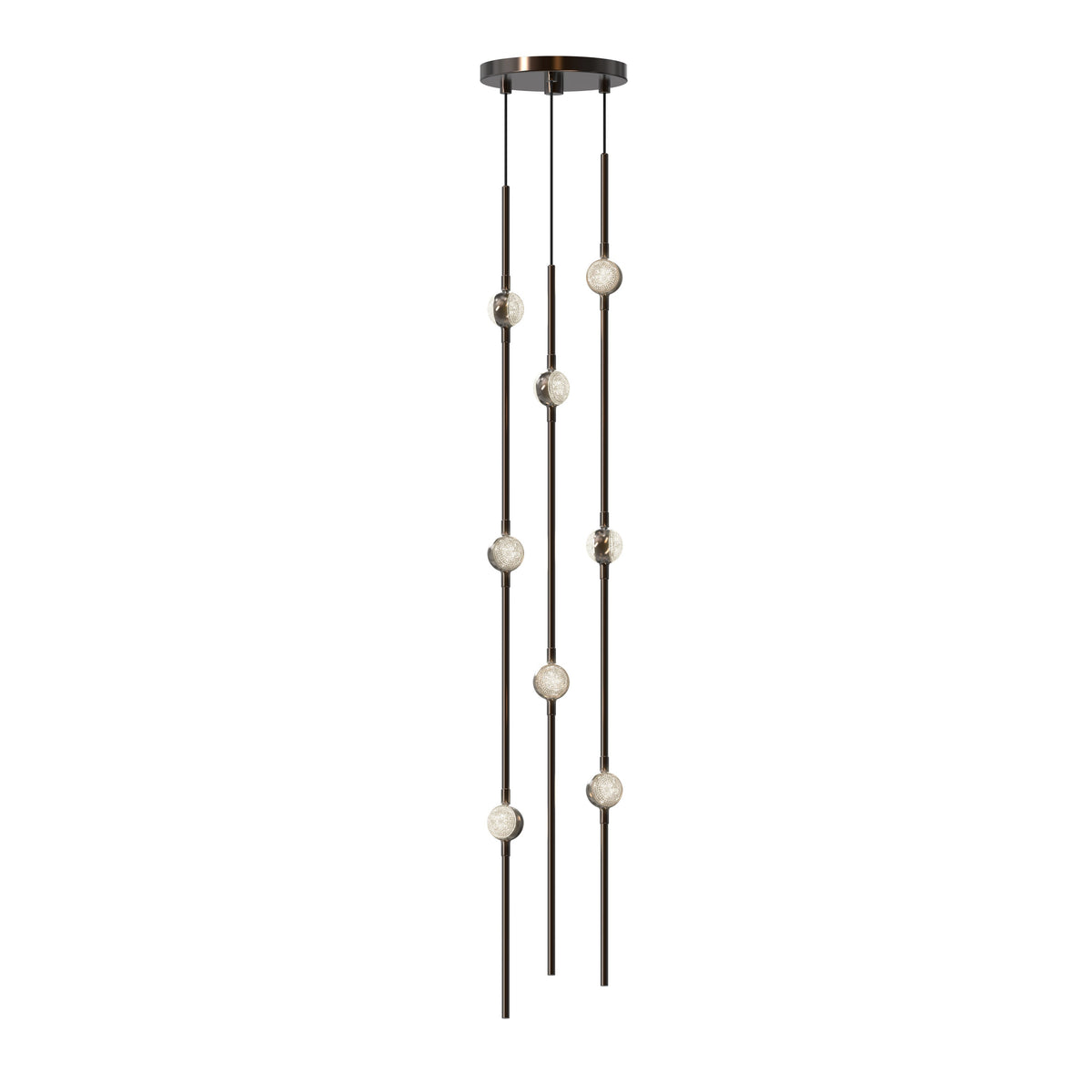 Sonneman 2161.33CS-27 Constellation 6" LED courte Suspension en noir espresso