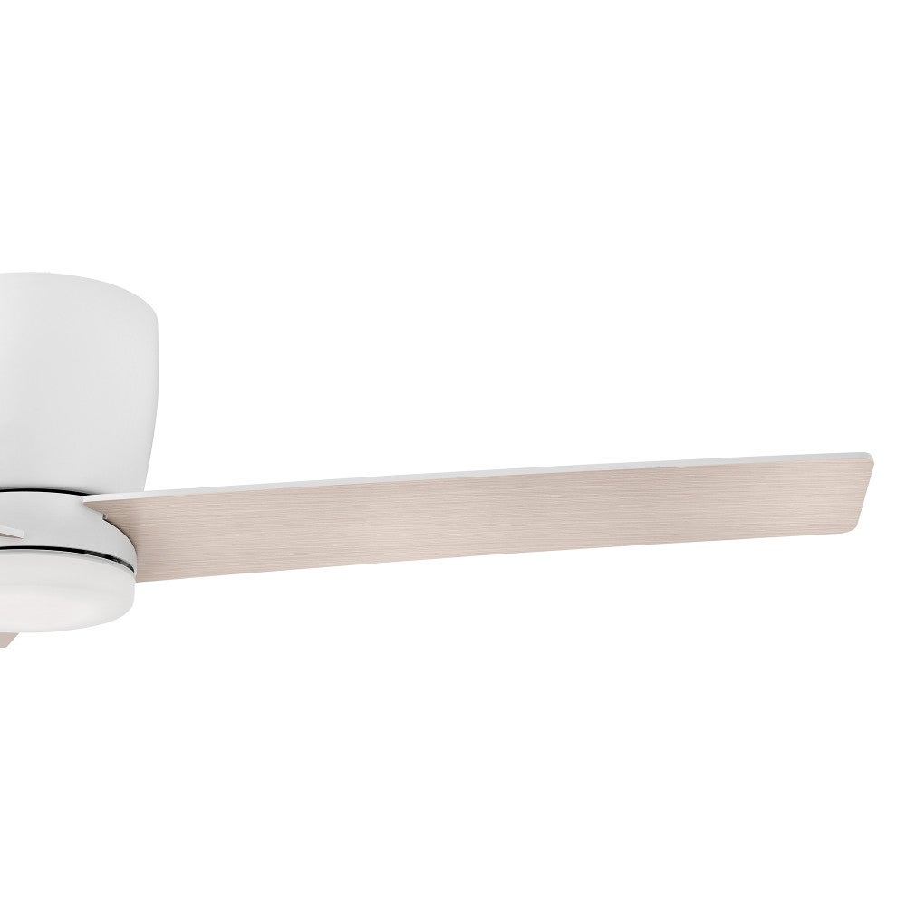 Plafonnier LED Ari Hinkley Lighting 910852FMW-LDA Ventilateur en blanc mat