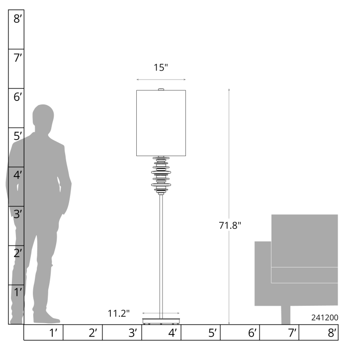 Hubbardton Forge 241200 Cairn Floor Lamp