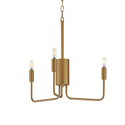 Maxim Lighting 24863NAB Abner Chandelier in Natural Aged Brass