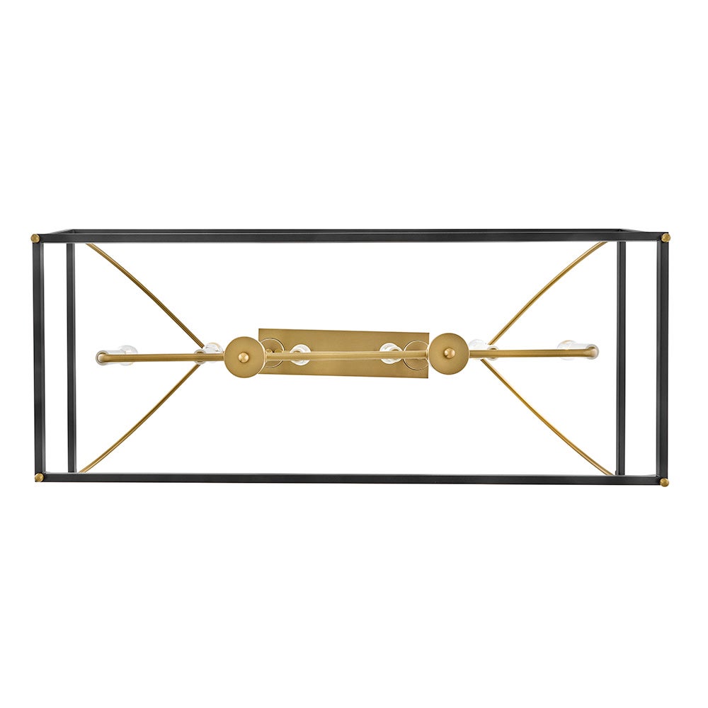 Lark 84275BK-LCB Tate Linear Chandelier in Black