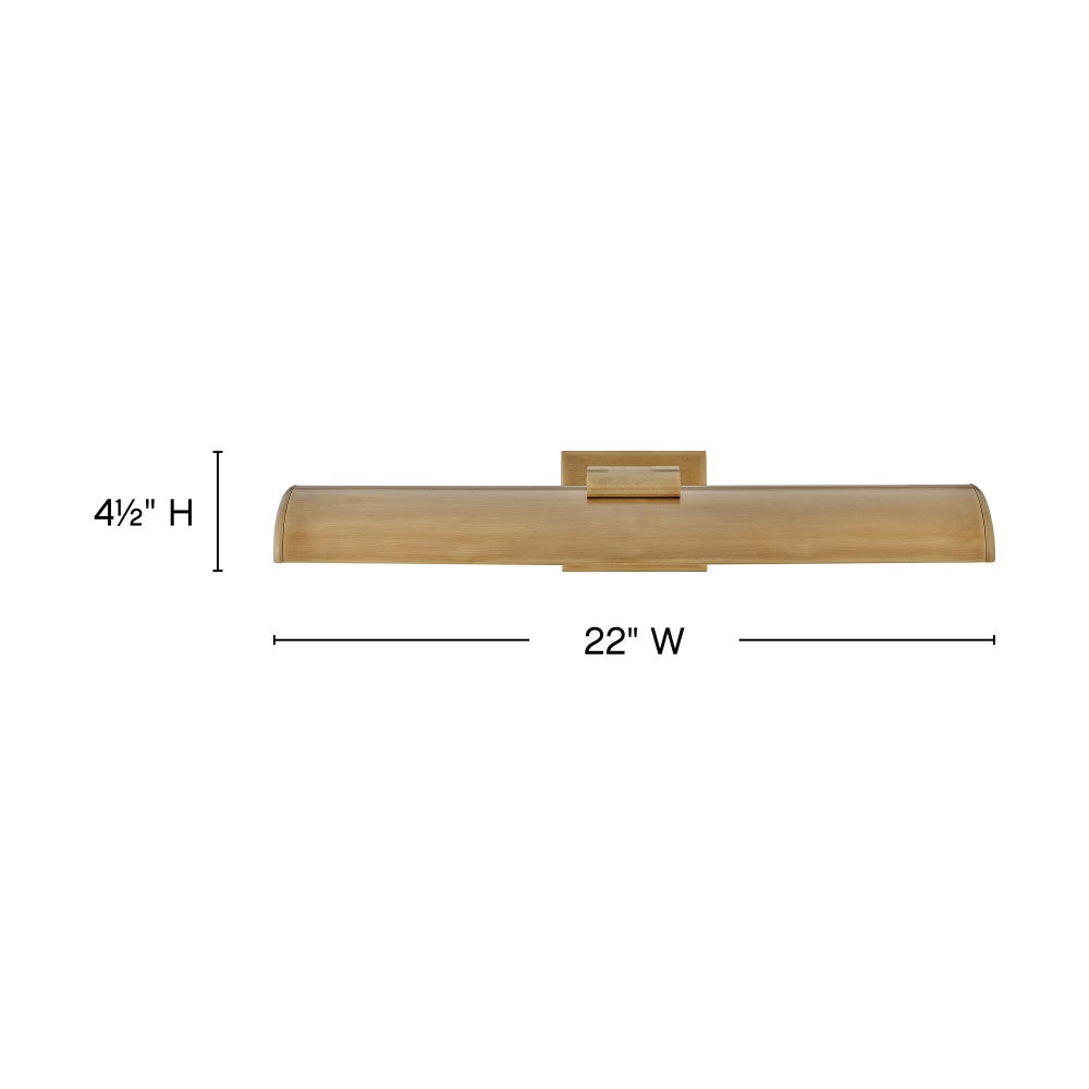 Hinkley Lighting 46074HB Alston LED Art Light in Heritage Brass