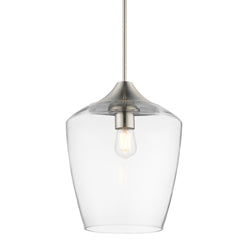 Verre Maxim Lighting 26137CLSN Suspension en nickel satiné