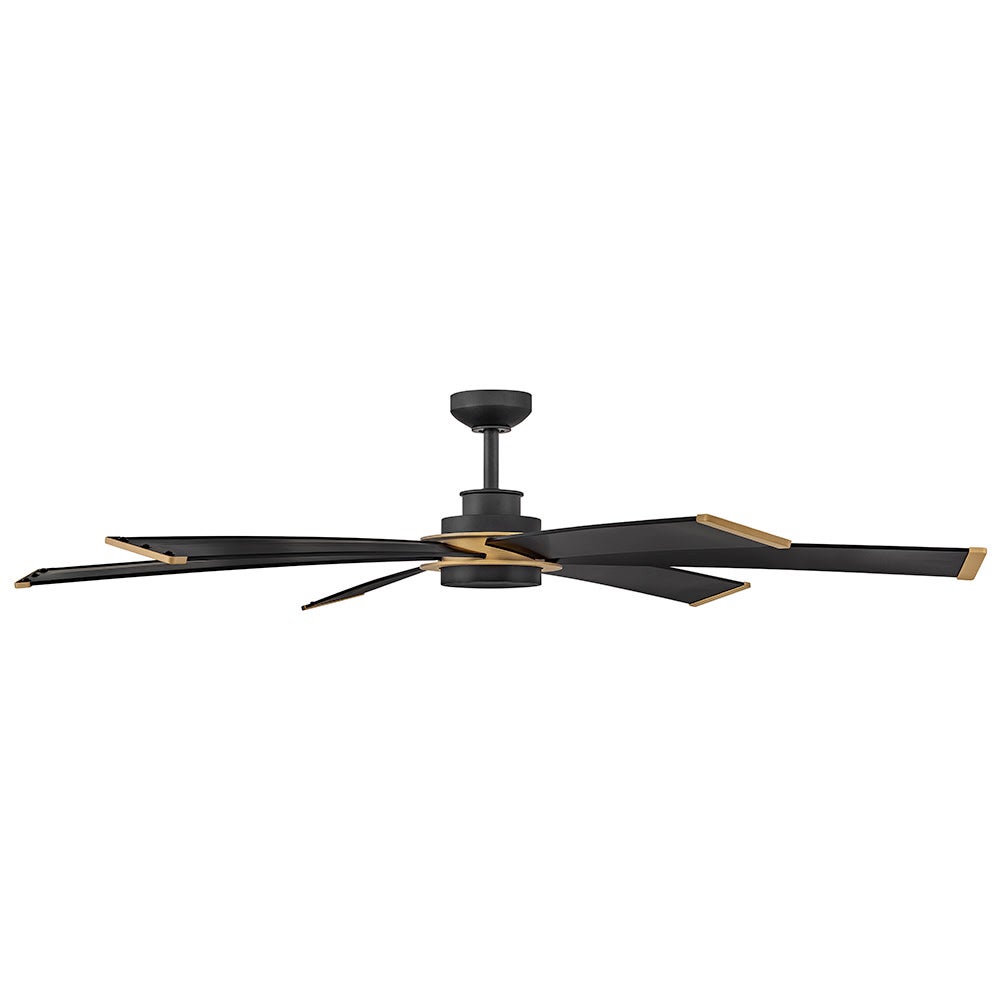 Éclairage intelligent LED Hinkley Lighting 906964FMB-LDD Andros Ventilateur en noir mat