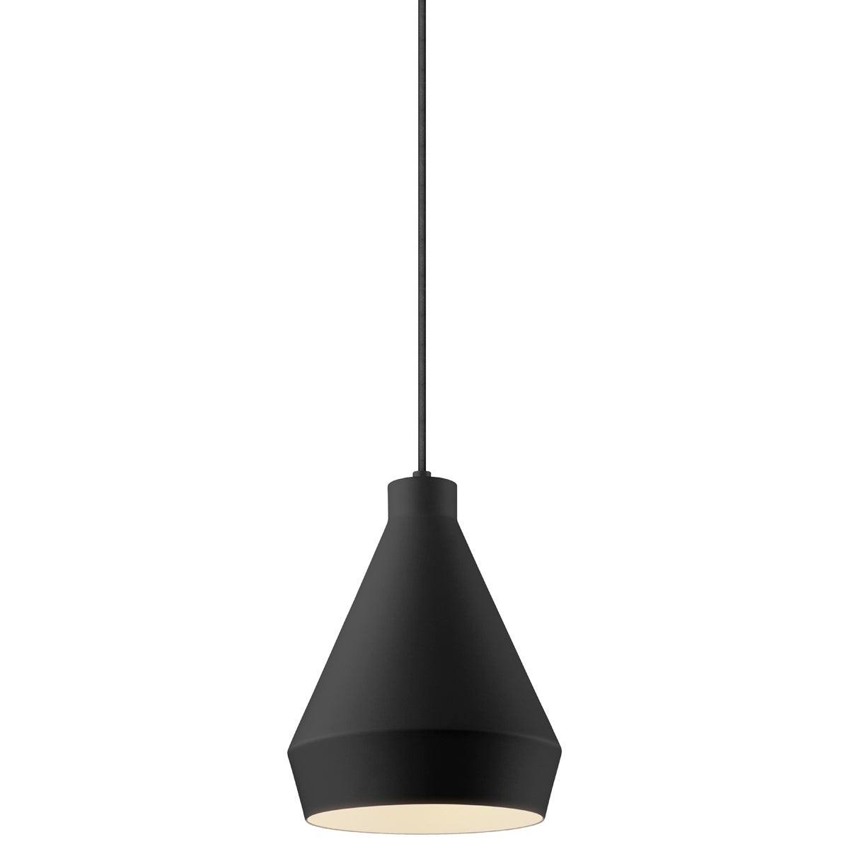 Sonneman 2750.25-G Koma One Light Suspension en noir satiné