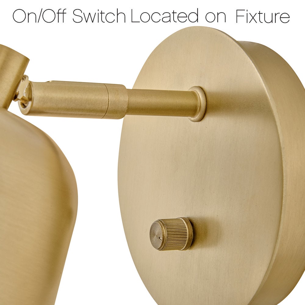 Lark 84460LCB Jojo Articulating Sconce in Lacquered Brass