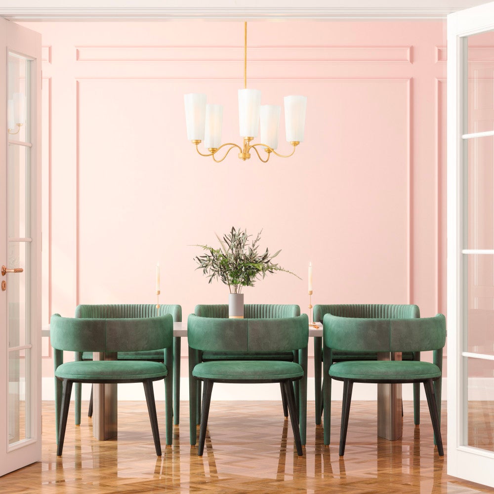 Lark 83715DA Honey Chandelier in Distressed Brass