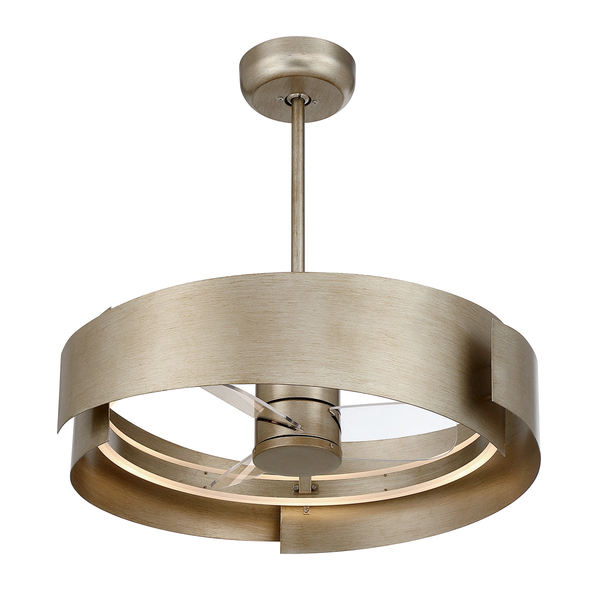 Savoy House 28-FD-455-53 Amiena LED Fan D'Lier in Silver Patina