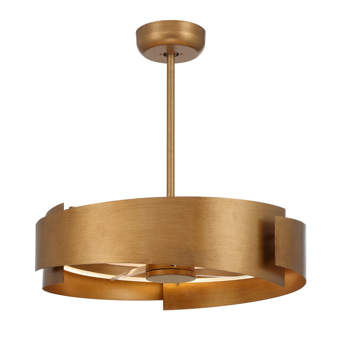 Savoy House 28-FD-455-54 Amiena LED Fan D'Lier in Gold Patina
