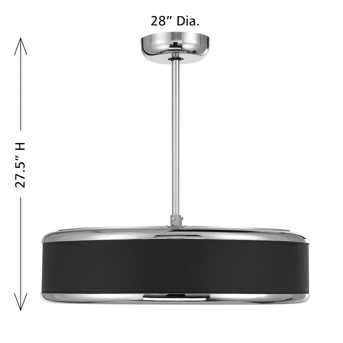 Savoy House 28-FD-485-109 Archer LED Fan D'Lier in Polished Nickel