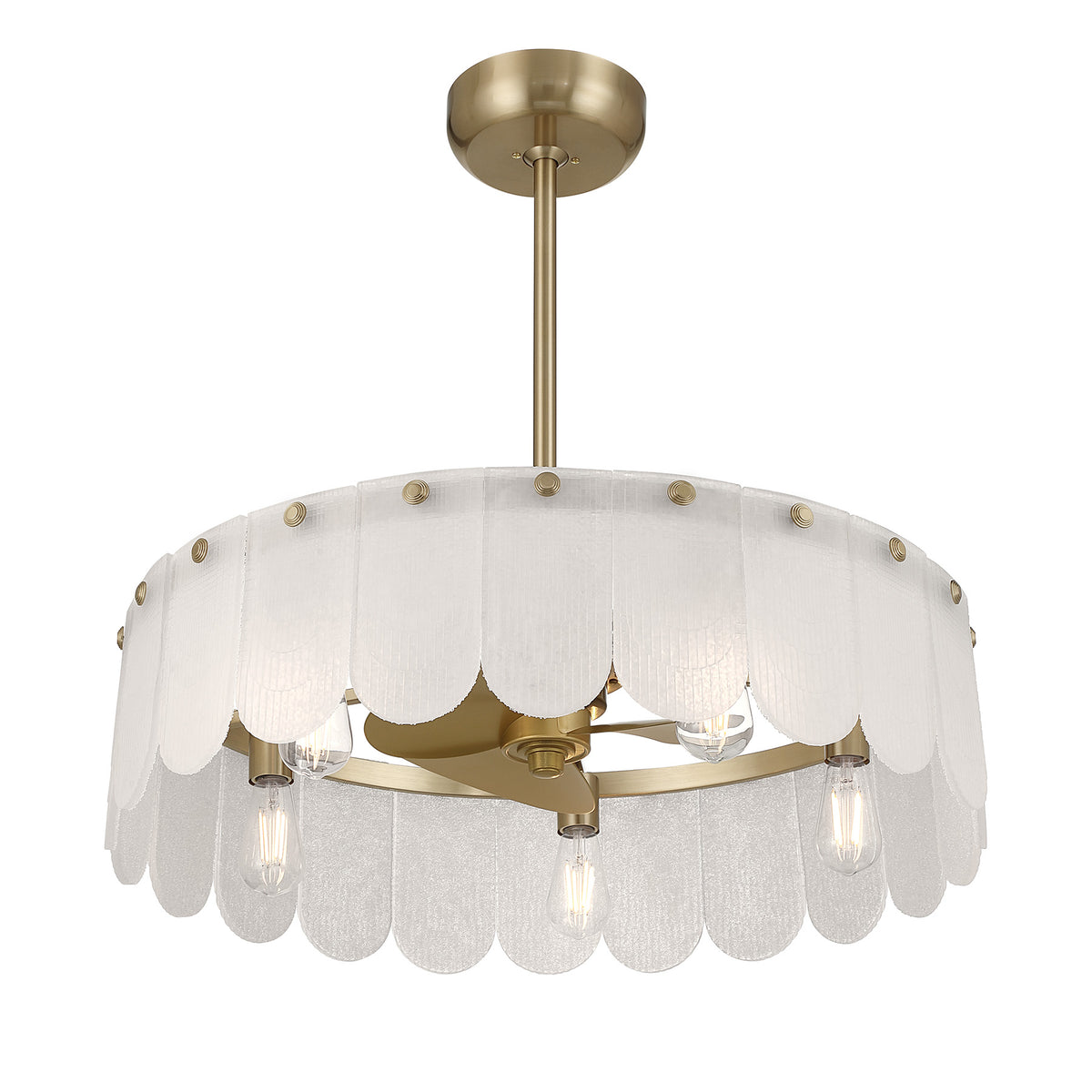 Savoy House 28-FD-9802-127 Ashton Fan D'Lier in Noble Brass