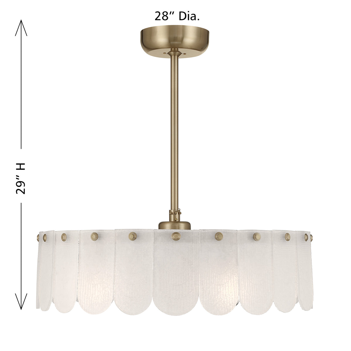 Savoy House 28-FD-9802-127 Ashton Fan D'Lier in Noble Brass