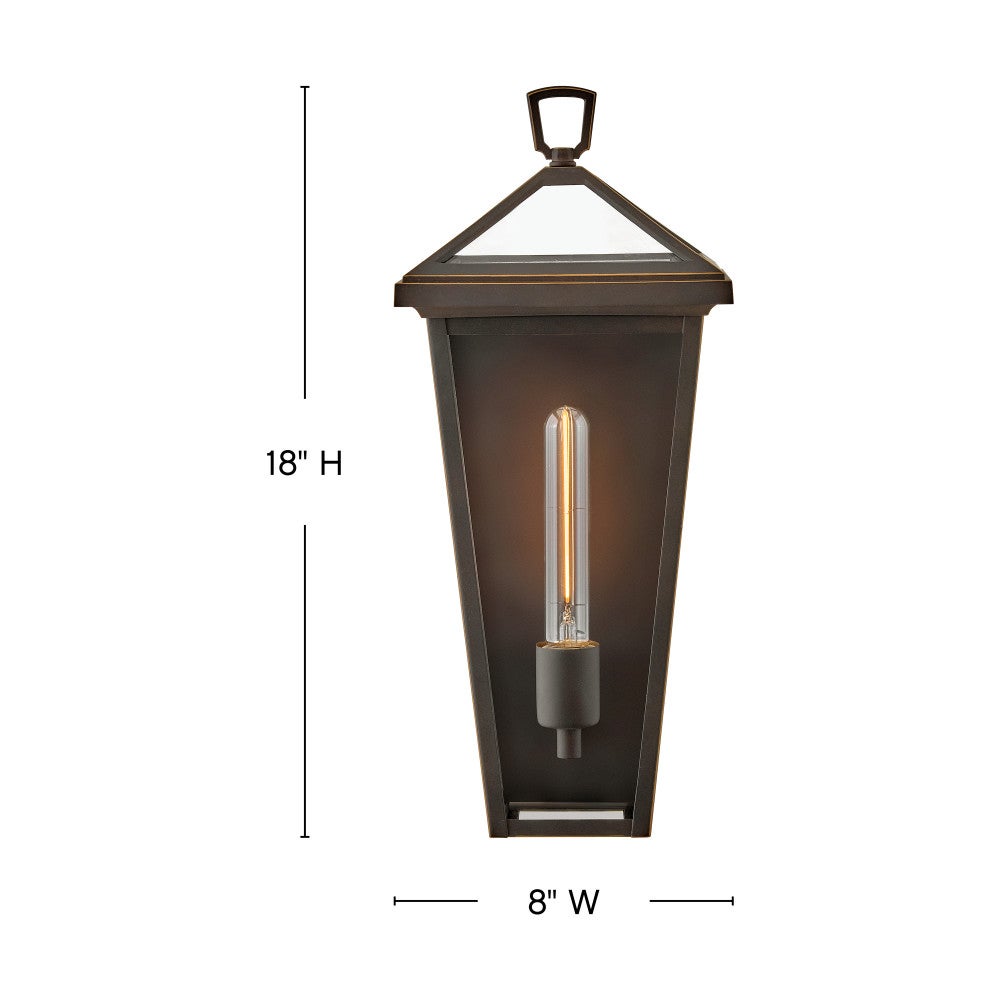 Lanterne murale Hinkley Lighting 25650OZ Alford Place en bronze huilé