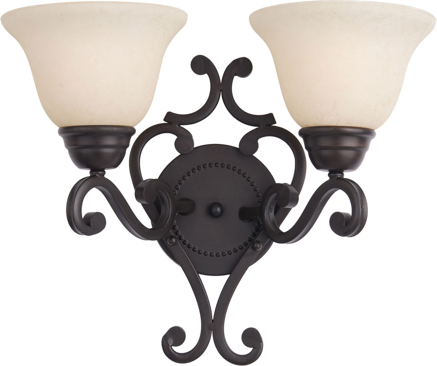 Maxim Lighting 12212FIOI Manor 2-Light Wall Sconce in Oil Rubbed Bronze